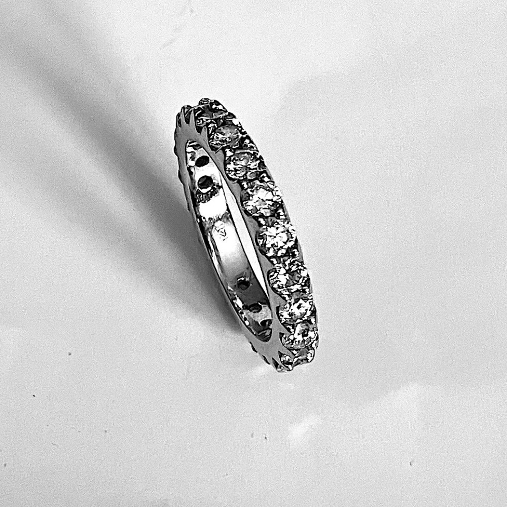 14kt White Gold 2.30ct Diamond Wedding Eternity Ring All sizes Anniversary Ring